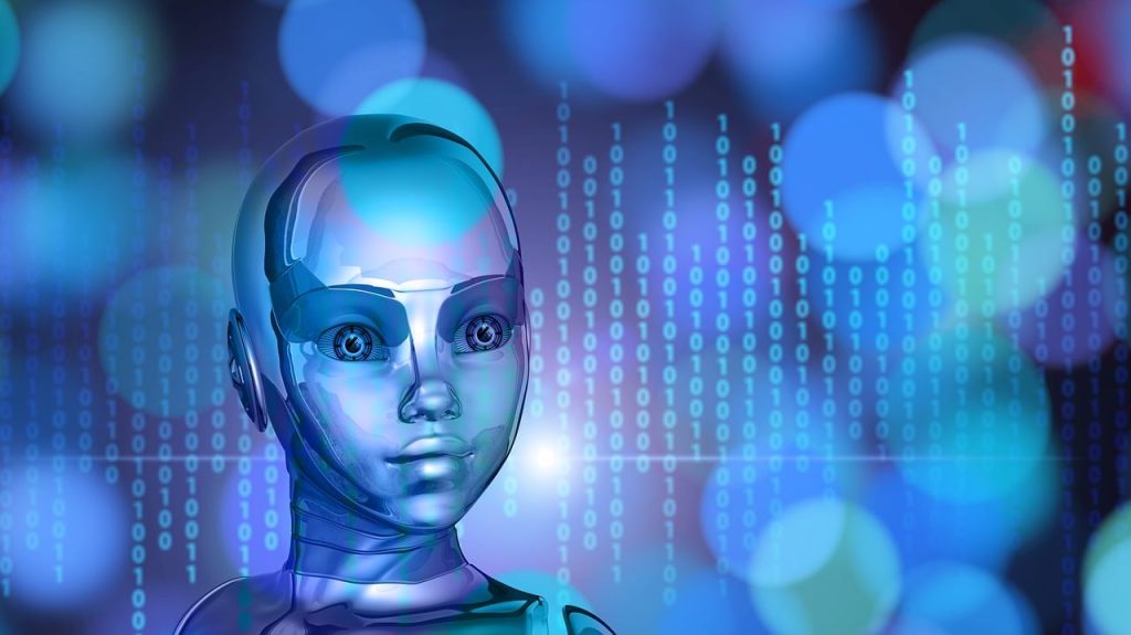 Volto robotico di una ragazza simboleggiante la futura convergenza tra Intelligenza Artificiale e psicologia.


